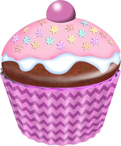 stylebox Blechdose in Form eines Cupcakes mit Blumen Keksdose Deko Box Dose groß, 20x18 cm Volumen 1,5 L von stylebox