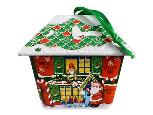 stylebox Blechdose in Form eines kleines Hauses Santa Haus mit Aufhänger Keksdose Deko Box Pralinen-Dose, ca. 11 x 8.5 x 9.5 cm Volumen: 200 ml stylebox Blechdose in Form eines kleines Hauses Santa Haus mit Aufhänger Keksdose Deko Box Pralinen-Dose, ca. 11 x 8.5 x 9.5 cm Volumen: 200 ml von stylebox