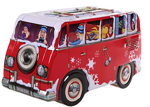 stylebox Blechdose Camper 23 cm Ski Keksdose Deko Box Auto rot von stylebox