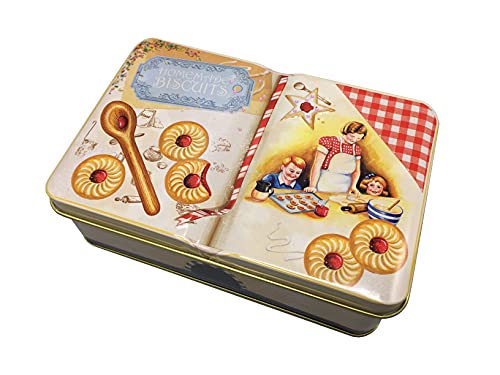 stylebox Kleine Nostalgische Rechteckdose Homemade Cookies Keksdose Deko-Box Aufbewahrung, ca. 14,5 x 9 x 5 cm Volumen: 670 ml von stylebox