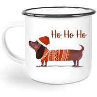 Emaille Tasse, Tasse Mit Namen, Dackeltasse, Weihnachtstasse, Weihnachtsdackel, Weihnachtsgeschenk, Lustige von stypsstudio
