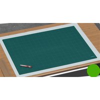 styro Schneidematte Cut-Mat Schneideunterl.90x60cm 2.5 mm 90,0 x 60,0 cm grün/schwarz von styro