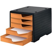 styro Schubladenbox styroswingbox  apricot 275-8430.4194, DIN A4 mit 5 Schubladen von styro