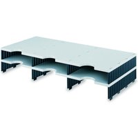 styro Sortierstation DIN C4 6-Fach  grau/schwarz von styro