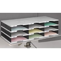 styro Styrodoc Sortierstation DIN C4 9 -Fach grau/schwarz von styro