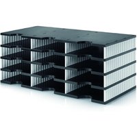styro Sortierstation DIN C4 12-Fach  schwarz/weiß von styro