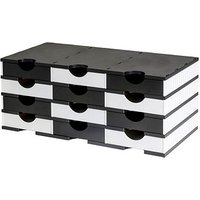 styro Sortierstation styrodoc duo Standard schwarz/weiß mit 12 Fächer von styro