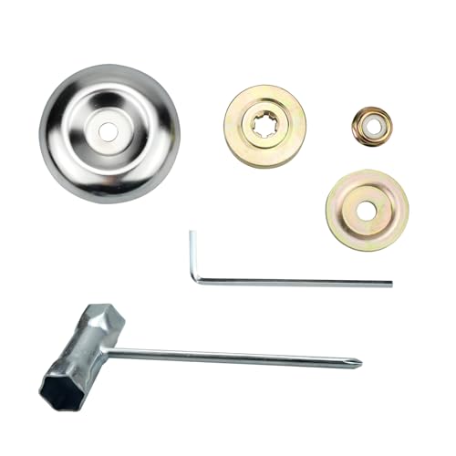 suaywo 6 Stück ersatzteile für Motorsense Dauerhaft Rasenmäher Teile Getriebe Strimmer Teile Universal Metall Freischneider Zubehör für Rasenmäher Trimmer Freischneider von suaywo