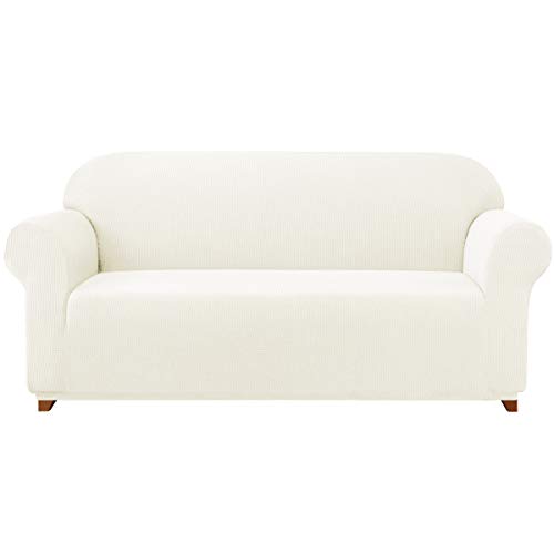 subrtex 1 Stück Sofabezug, Polyester, elastisch, Sitzbezug, Sofa-Innenfutter (3-Sitzer, Cream) von subrtex