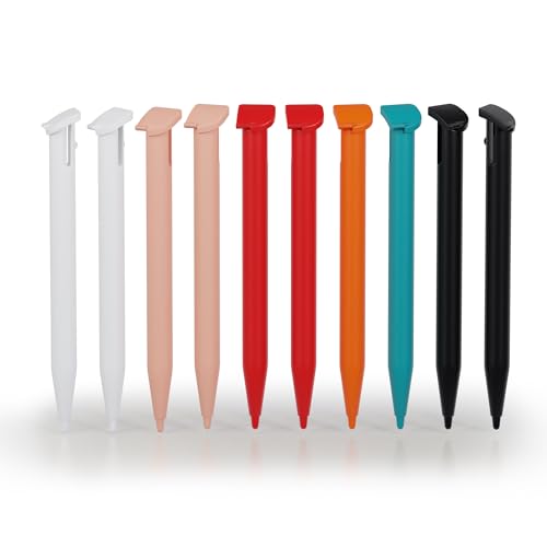 10x Set subtel Touchpen: Kapazitiver Ersatzstift für Nintendo New 2DS XL Stift Halterung + Bildschirm, Touch Display Eingabestift, Stylus Pen für Touchscreen - Touchstift Bedienstift von subtel