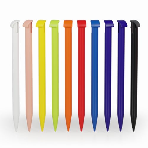 Set: 10x Touchpen - Kapazitiver Ersatzstift, passend für Nintendo New 3DS XL Stift Halterung + Bildschirm - Touch Display Eingabestift, Stylus Pen für Touchscreen - Touchstift Bedienstift von subtel