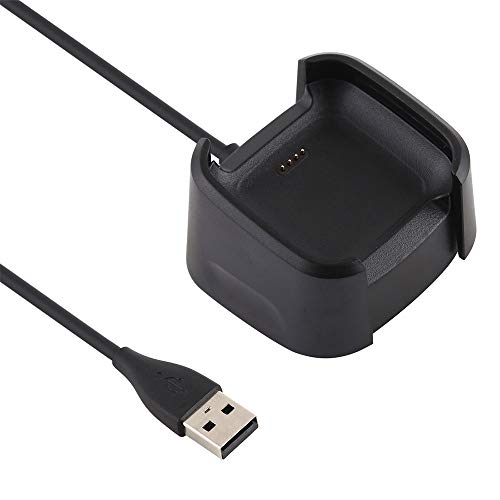subtel® Ersatz USB Kabel kompatibel mit FitBit Versa 2 / Versa 2 SE Smartwatch Ladekabel Smartwatch Connector auf USB A 2.0 Datenkabel 1A, Sportuhr Fitness Uhr von subtel