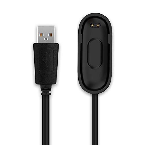 subtel® Ersatz USB Kabel kompatibel mit Xiaomi Mi Band 4 Smartwatch Ladekabel Smartwatch Connector auf USB A 2.0 Datenkabel 1A, Sportuhr Fitness Uhr von subtel