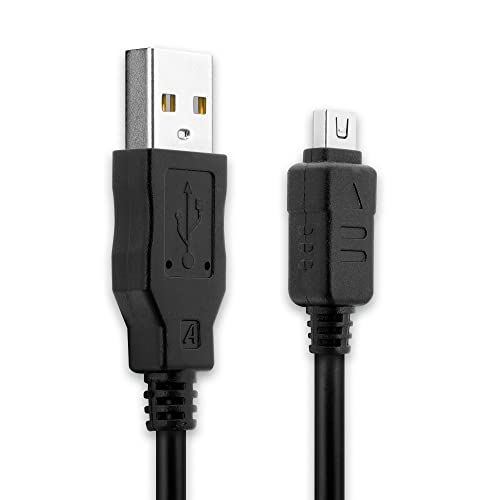 subtel CB-USB6 CB-USB8 USB Kabel 1.5m für Olympus OM-D E-M1 E-M10 Mark II OM-D E-M5 Mark II Pen E-PL7 E-PL3 Tough TG-4 XZ-1 Ladekabel 12 Pin USB auf USB A 2.0 Datenkabel schwarz PVC von subtel