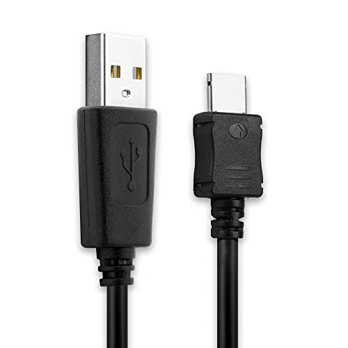 subtel USB Kabel 1m kompatibel mit Samsung SGH-E250, SGH-P300, SGH-U700, SGH-X830, SGH-E900 Smartphone, Handy Ladekabel Connector auf USB A 2.0 Datenkabel 0.5A schwarz PVC von subtel