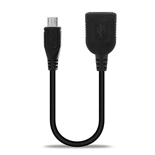 subtel USB OTG Kabel für Sony Xperia Tablet Z / Z2 / Z3 / Z4 / Tablet S Tablet On The Go Adapter Micro USB Stecker auf USB A Buchse, Host Anschluss Adapterkabel PVC schwarz von subtel