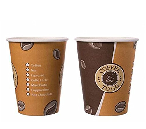 400 Stk. Kaffeebecher Topline, "Coffee to go", Pappe beschichtet, 12oz., 300 ml von sufe