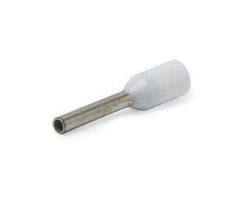 Aderendhülsen 0,5 N isoliert 0,50mm² x 8mm weiß 100 Stück von Hilpress