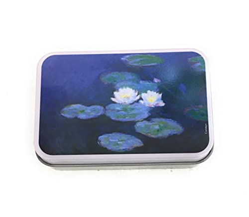 udc Cartexpo Seifendose, Metall, Les Nymphéas de Claude Monet, 9 x 6 x 3 cm von udc
