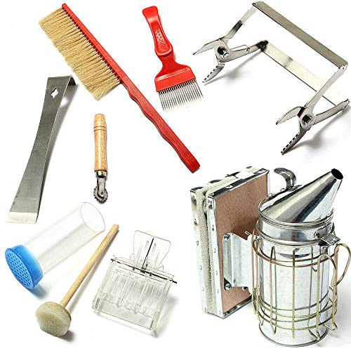 8 teiliges Edelstahl Imkerei Tools Kit Bee Smoker Sender Kit Imkerei Imkereibedarf Tools von sujrtuj