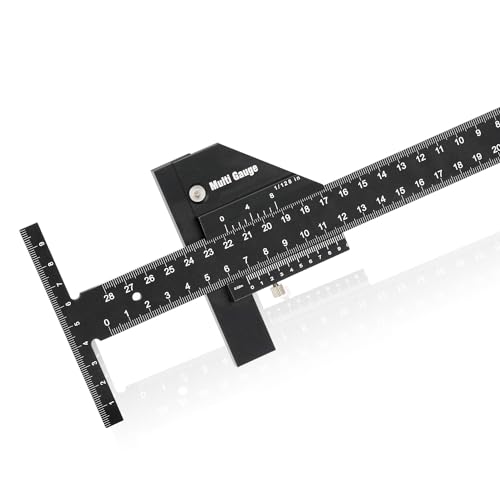 Sukudon Marking Ruler, Stainless Steel T Type Hole Ruler Mitre Angle Ruler Woodworking Scribing Ruler Aluminium Alloy T Type Scriber Measure Carpentry Marking Gauge DIY Tools Sukudon Marking Ruler, Stainless Steel T Type Hole Ruler Mitre Angle Ruler Woodworking Scribing Ruler Aluminium Alloy T Type Scriber Measure Carpentry Marking Gauge DIY Tools von sukudon