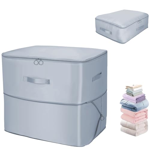sukudon 2 Stück Unterbettkommode，Aufbewahrungstasche für Bettdecken，Unterbett aufbewahrungsbox， Koffer Organizer kleidung Aufbewahrung Packing cubes ，Kompressions Packwürfel von sukudon