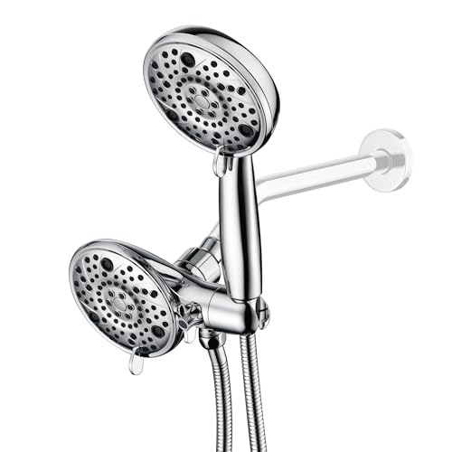 sumerain 3-Wege-2-in-1-Hochdruck-Duschkopf mit Hand- und Regendusche und Brauseschlauch, Chrom-Finish sumerain 3-Wege-2-in-1-Hochdruck-Duschkopf mit Hand- und Regendusche und Brauseschlauch, Chrom-Finish von sumerain