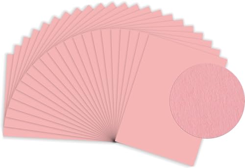 Sumico Tonzeichenpapier DIN A4 100 BogenI Bastelpapier 130g/m² I dickes Ton-Papier zum Basteln & Malen I Bastel-Pappe umweltfreundlich verpackt I Tonkarton bunt für Kinder (Rosa) von sumico