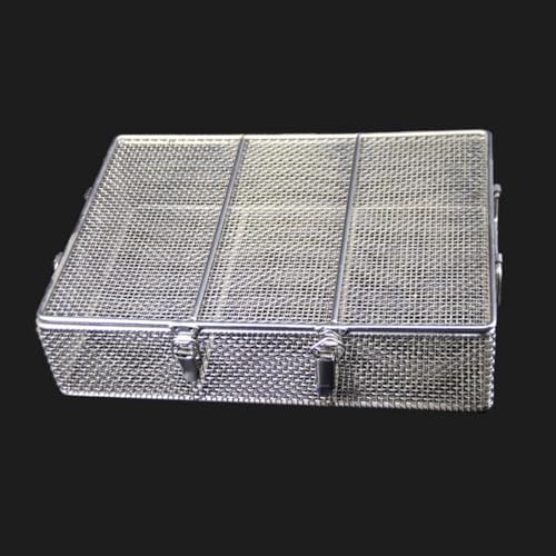 Medizinischer Desinfektionskorb Aus Edelstahl 304, Instrumentenablage Und Perforierte Netzkörbe, Sterilisationsablage Für Chirurgische, Medizinische Und Zahnmedizinische Instrumente(30x20x10CM) von sunbiaouk