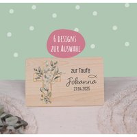Frühstücksbrettchen Taufe - Taufgeschenk Mit Namen Geschenk Zur Personalisiertes Brettchen von sundholz