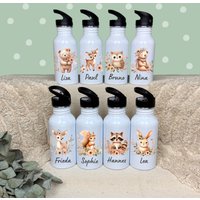 Personalisierte Trinkflasche, Thermoflasche, Trinkflasche Kinder, Mit Namen, Edelstahl Geschenk Einschulung von sundholz