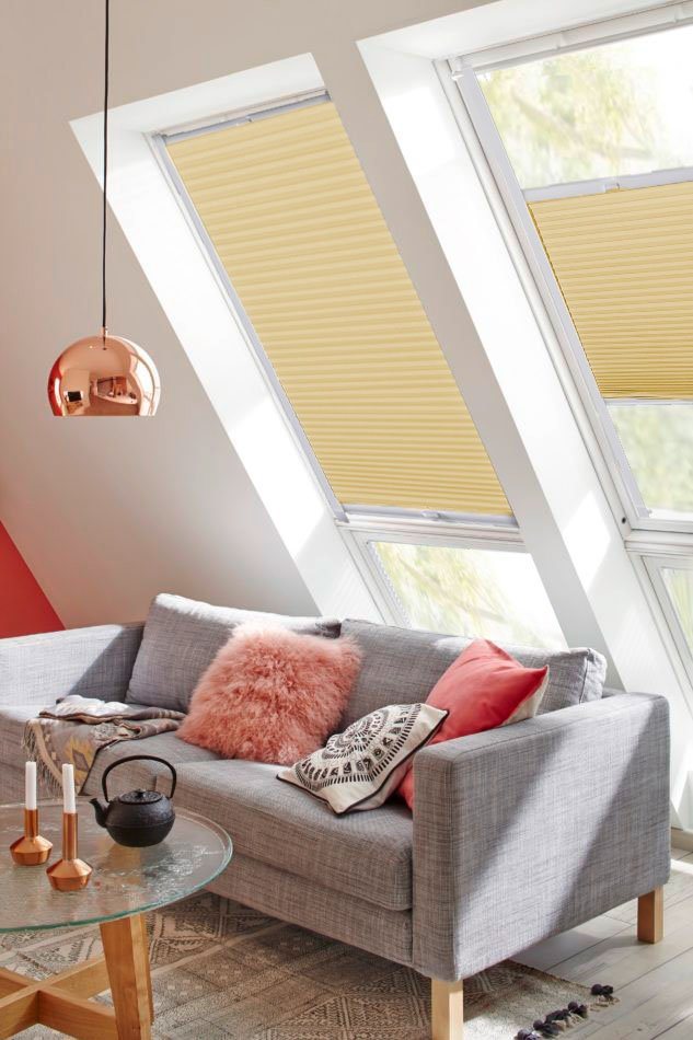 sunlines Dachfensterplissee StartUp Style Honeycomb TL, Lichtschutz, verspannt, verschraubt, mit Führungsschienen sunlines Dachfensterplissee StartUp Style Honeycomb TL, Lichtschutz, verspannt, verschraubt, mit Führungsschienen von sunlines