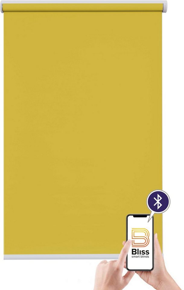 Elektrisches Rollo Miami, sunlines, Lichtschutz, mit Bohren, freihängend, verschraubt, appgesteuert via Bluetooth, mit Motor & Akku, silberfarbener Fallstab Elektrisches Rollo Miami, sunlines, Lichtschutz, mit Bohren, freihängend, verschraubt, appgesteuert via Bluetooth, mit Motor & Akku, silberfarbener Fallstab von sunlines