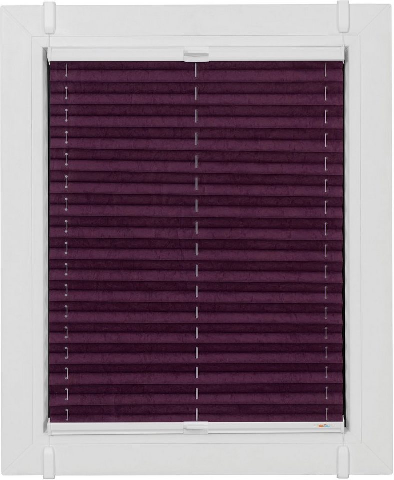 sunlines Plissee One Size Style Crush, blickdicht, ohne Bohren, verspannt, Klemmfix, Zubehörfarbe weiß, zum Klemmen sunlines Plissee One Size Style Crush, blickdicht, ohne Bohren, verspannt, Klemmfix, Zubehörfarbe weiß, zum Klemmen von sunlines