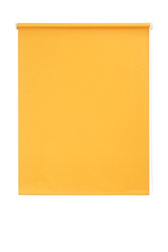 Sunlines HWA10445 Seitenzugrollo Verdunklung, Stoff, mandarine gelb/weiß, 142 x 180 cm von sunlines