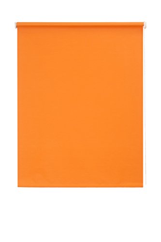 Sunlines HWA10451 Seitenzugrollo Verdunklung, Stoff, mango/weiß, 82 x 180 cm von sunlines