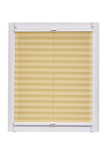 Sunlines Plissee Made in Germany, Tageslicht, Crepes Uni Klemmfix, Weisse Schiene, 105 x 150 Plissee, Stoff, Gelb, 105 x 2.3 x 150 cm, 1 Einheiten Sunlines Plissee Made in Germany, Tageslicht, Crepes Uni Klemmfix, Weisse Schiene, 105 x 150 Plissee, Stoff, Gelb, 105 x 2.3 x 150 cm, 1 Einheiten von sunlines