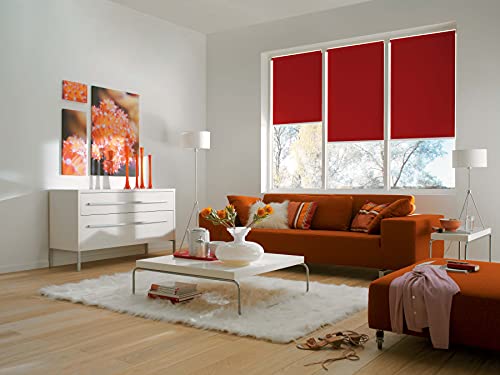 Sunlines Smart Style Elektrisches Rollo, Polyester, Karminrot, 110 x 180 cm von sunlines