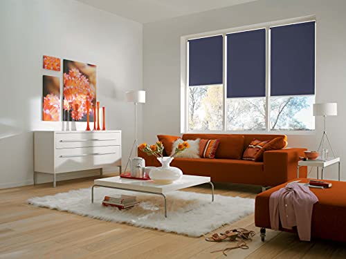 Sunlines Akkurollo, Polyester, Marine, 100 x 180 cm von sunlines