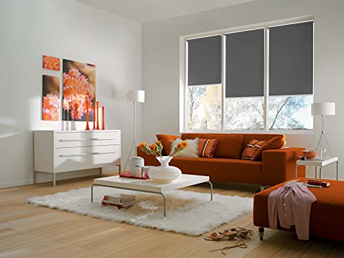 Sunlines Smart Style Elektrisches Rollo, Polyester, Anthrazit, 180 x 180 cm von sunlines