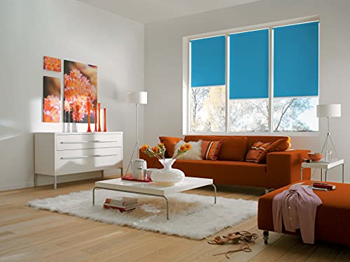 Sunlines Smart Style Elektrisches Rollo, Polyester, Capriblau, 180 x 180 cm von sunlines