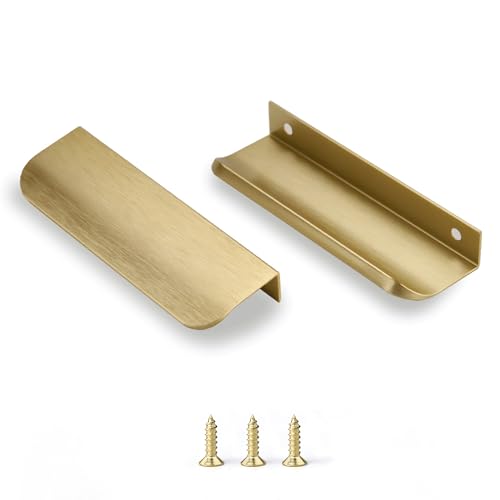 sunlithor Gold Schrankgriffe FüR KüChengriffe MöBelgriffe KüChenschräNke Schubladengriffe Vintage Packung mit 5 Stück 128mm BA 150mm Länge von sunlithor