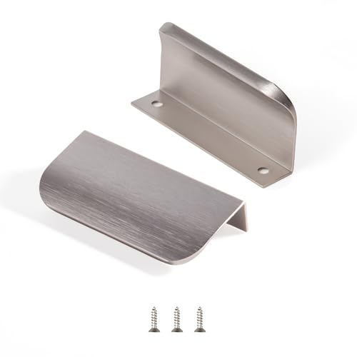 sunlithor GebüRsteter Edelstahl Schrankgriffe FüR KüChengriffe MöBelgriffe KüChenschräNke Schubladengriffe Vintage Packung mit 10 Stück 64mm BA 80mm Länge von sunlithor