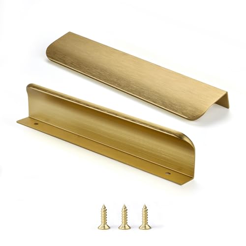 sunlithor Gold Schrankgriffe FüR KüChengriffe MöBelgriffe KüChenschräNke Schubladengriffe Vintage Packung mit 10 Stück 96mm BA 120mm Länge von sunlithor