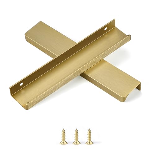 sunlithor Gold Schrankgriffe FüR KüChengriffe MöBelgriffe KüChenschräNke Schubladengriffe Vintage Packung mit 6 Stück 160mm BA 200mm Länge von sunlithor