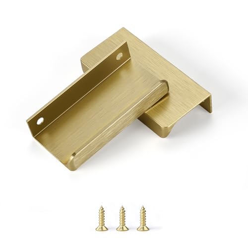 sunlithor Gold Schrankgriffe FüR KüChengriffe MöBelgriffe KüChenschräNke Schubladengriffe Vintage Packung mit 6 Stück 64mm BA 80mm Länge von sunlithor
