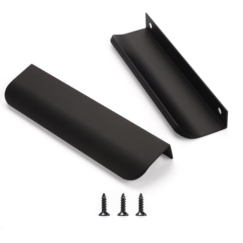 sunlithor Schwarz Schrankgriffe FüR KüChengriffe MöBelgriffe KüChenschräNke Schubladengriffe Vintage Packung mit 10 Stück 128mm BA 150mm Länge von sunlithor