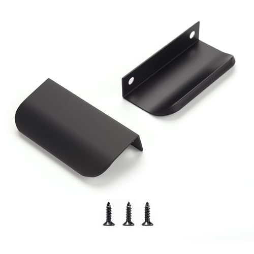 sunlithor Schwarz Schrankgriffe FüR KüChengriffe MöBelgriffe KüChenschräNke Schubladengriffe Vintage Packung mit 5 Stück 160mm 64mm BA 80mm Länge von sunlithor