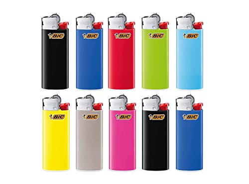 BIC Mini Reibrad Feuerzeuge (J25) inkl. Gummibären von sunmando (10 Stück BIC Mini) von sunmando