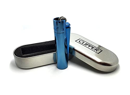 Clipper Metall Feuerzeuge Inklusive Alu Geschenkbox: (Deep Blue) von sunmando